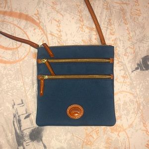 Dooney & Bourke navy nylon cross over bag